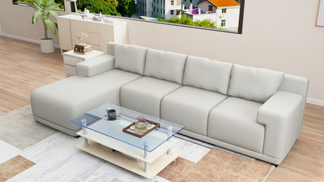 SANTORINI L-Shape Fabric Sofa Luxe Life PH