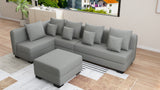 SLANE L-Shape Corner Fabric Sofa Furnigo