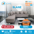 SLANE L-Shape Corner Fabric Sofa | FREE BENNY CENTER TABLE | Payday Sale Furnigo