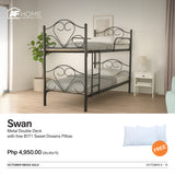 10.10 Mega Sale | Swan Metal Bed with Surprise Gift AF Home