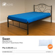 10.10 Mega Sale | Swan Metal Bed with Surprise Gift AF Home