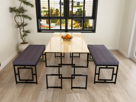 TOBY Dining Set Upholstered Furnigo