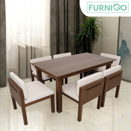 VEA Solid Wood Dining Set Furnigo