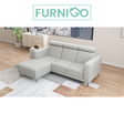 WARRICK L-Shape Fabric Sofa Furnigo