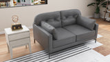 WILY 2-Seater Leather Sofa Furnigo