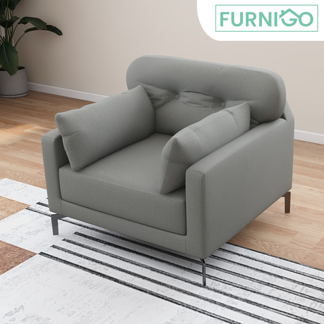 WILLY 1-Seater Fabric Sofa Furnigo