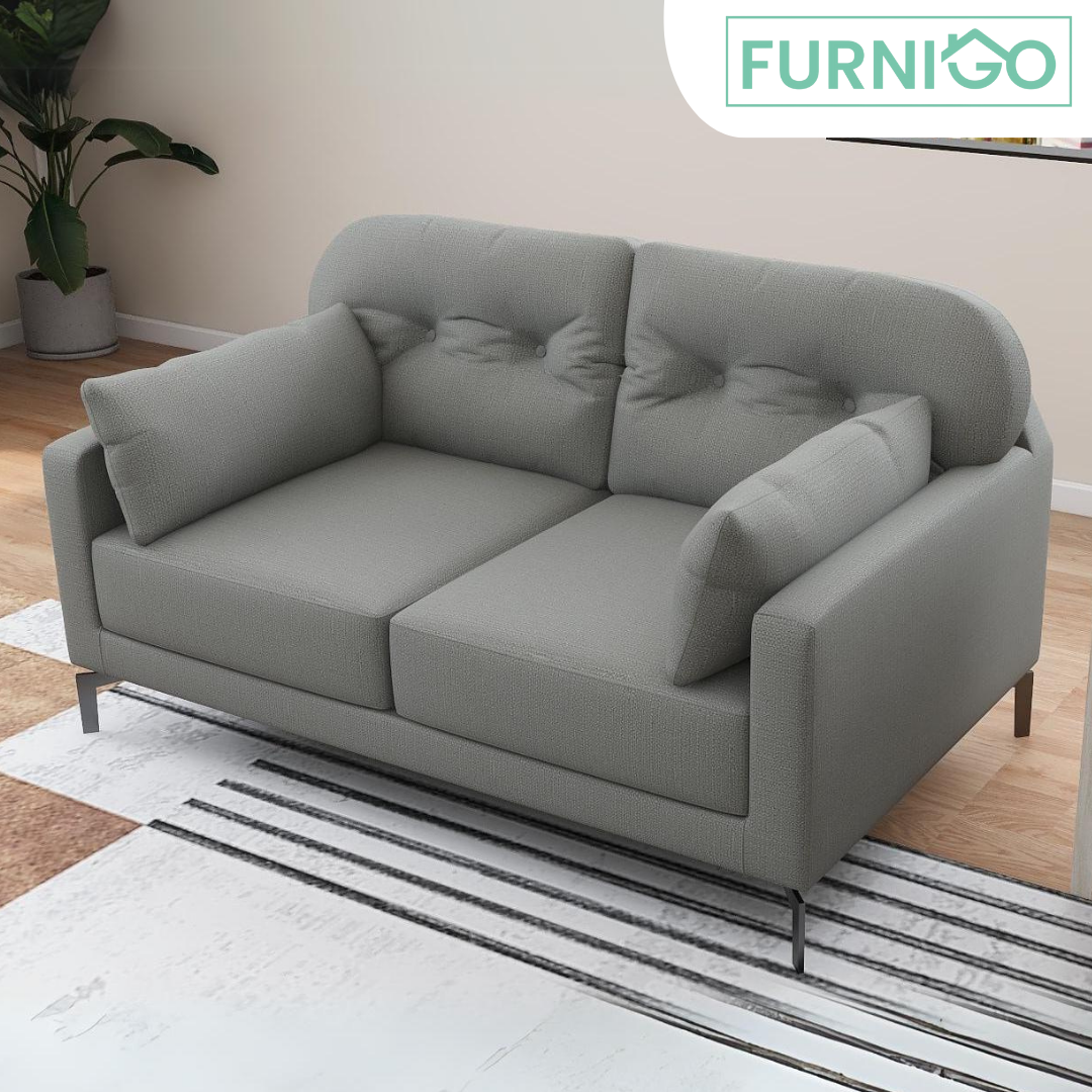 WILLY 2-Seater Fabric Sofa Furnigo