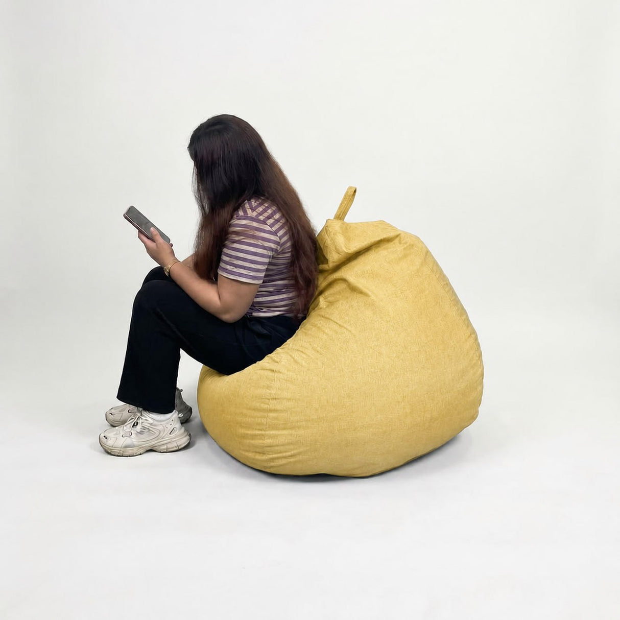 Gary Large Teardrop Bean Bag - Free 2pcs Small Bolster Pillows (PAYDAY SALE) AF Home