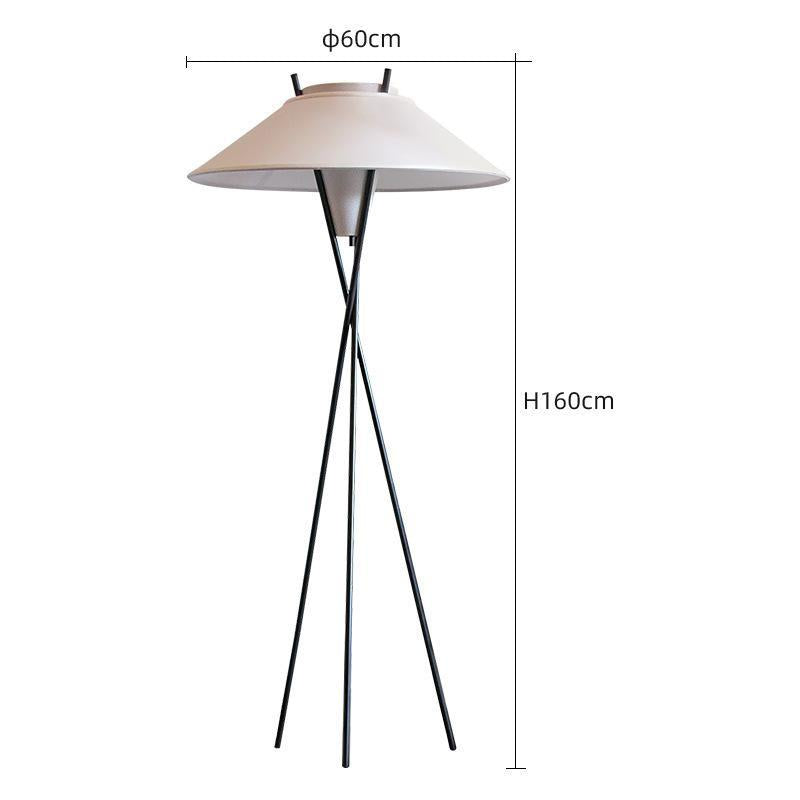 Milano Glow - Aerisia - Nl128 - Italian Nordic Tripod Floor Lamp with Modern Minimalist Wabi-Sabi Design, Soft Ambient Lighting for Elegant and Calm Spaces - Living Room / Bedroom / Study / B&B Milano