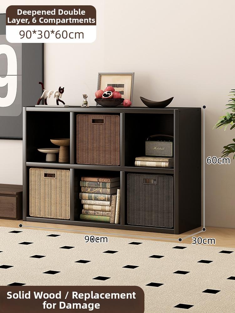 Timberra - Merry02 - LatticeWood Floor-Standing Storage Rack - Living Room Timberra