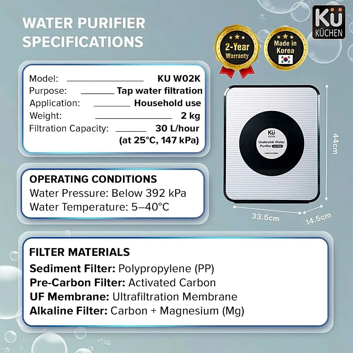 UF Water Purifier W02K