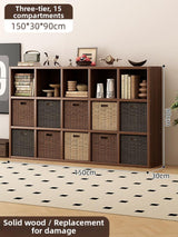 Timberra - Merry02 - LatticeWood Floor-Standing Storage Rack - Living Room Timberra