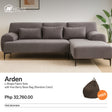 ARDEN L-Shape Fabric Sofa Luxe Life PH