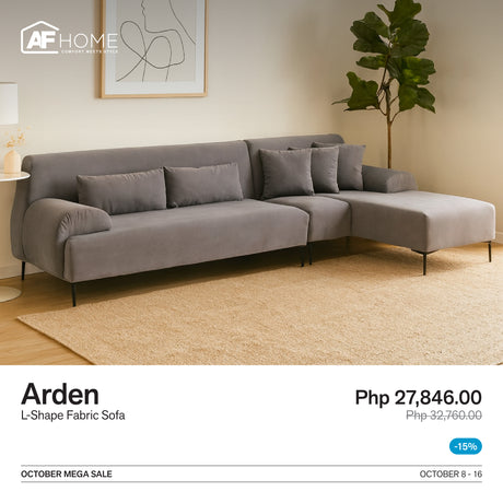 10.10 MEGA SALE | Arden L-shape Sofa Set AF Home
