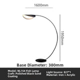 Milano Glow - Aerisio - Nl121 - Nordic Fisherman Floor Lamp with Sculptural Designer Form, Artistic Ambient Lighting for Modern Statement Interiors - Living Room / Bedroom / Sofa Area / Model Room Milano
