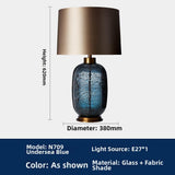 Milano Glow - Arixel - N701 Glaze - Post-Modern Nordic Fabric and Crystal Glass Table Lamp with Light Luxury Designer Style, Soft Ambient Lighting for Elegant and Cozy Spaces - Living Room / Bedroom / Bedside / Study Milano