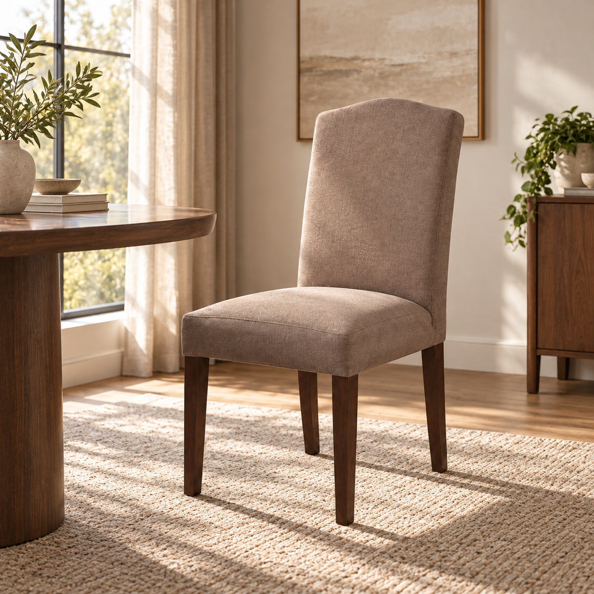 TERRY Solid Wood Dining Chair Affordahome