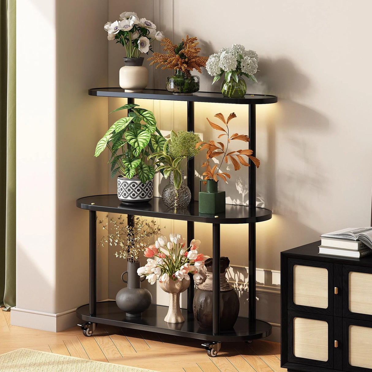 Timberra - Majestic - Aurelia Vintage Plant Stand - Balcony / Living Room / Indoor Garden Timberra