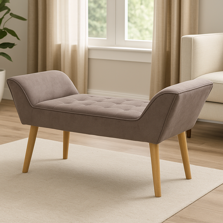 Betty Fabric Sofa Bench Affordahome