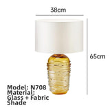 Milano Glow - Arvix - N704 - Post-Modern Nordic Glass Table Lamp with Light Luxury Designer Style, Elegant Ambient Lighting for Contemporary Interiors - Living Room / Bedroom / Bedside / Study / Hotel / Exhibition Hall Milano