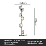 Milano Glow - Arixa - NL126 - Nordic Modern Floor Lamp with Built-in Storage, Simple Designer Lighting for Functional and Stylish Spaces - Living Room / Bedroom / Bedside / Study Milano