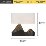 Milano Glow - Aston - N804 - Zen Mountain Table Lamp with Creative Resin Design, Warm LED Ambient Lighting for Calm and Artistic Spaces - Bedroom / Bedside / Study / Living Room Milano