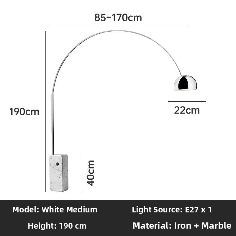 Milano Glow - Aerisio - Nl121 - Nordic Fisherman Floor Lamp with Sculptural Designer Form, Artistic Ambient Lighting for Modern Statement Interiors - Living Room / Bedroom / Sofa Area / Model Room Milano