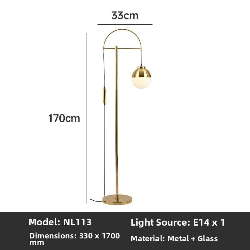 Milano Glow - Arixa - NL126 - Nordic Modern Floor Lamp with Built-in Storage, Simple Designer Lighting for Functional and Stylish Spaces - Living Room / Bedroom / Bedside / Study Milano