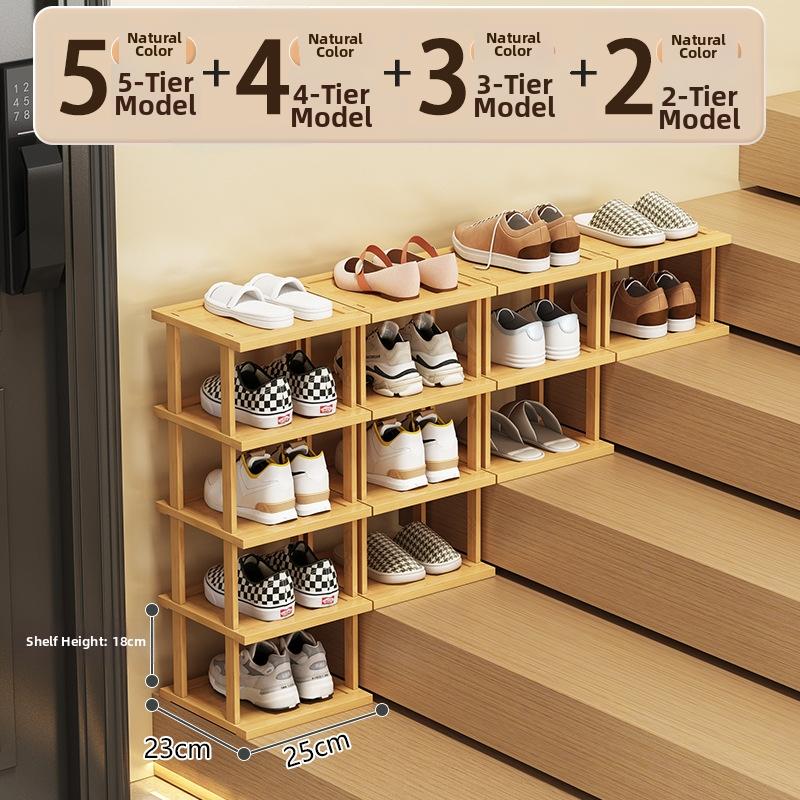 Timberra - Marvelous - StepRise Slim Corner Shoe Rack - SC10337028309990 - Entryway / Hallway / Bedroom Timberra