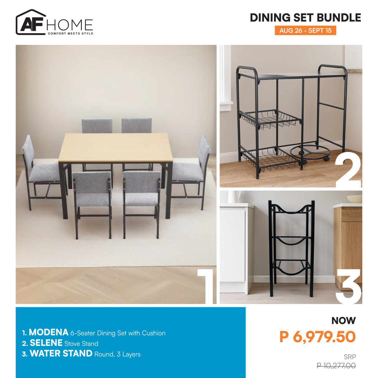 Dining Set Bundle AF Home