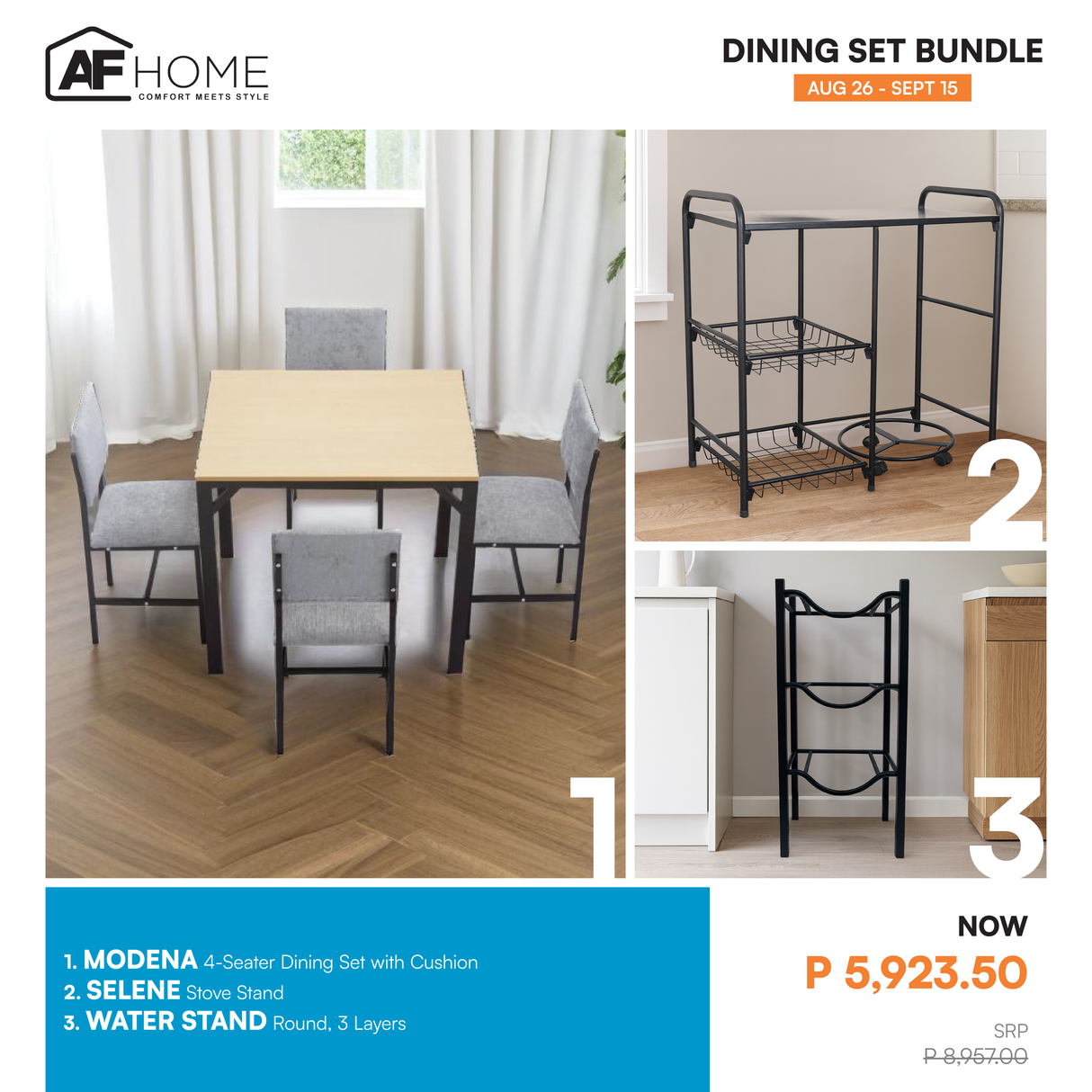 Dining Set Bundle AF Home