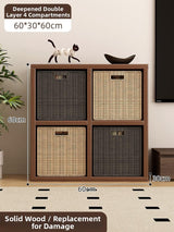 Timberra - Merry02 - LatticeWood Floor-Standing Storage Rack - Living Room Timberra