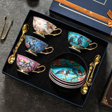 CUPURA Yaro - Elegant Coffee Cup & Saucer Set - Aesthetic Afternoon Tea Gift for Her with Box CUPURA