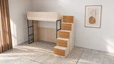 Cleo Loft Bed with Drawer Staircase