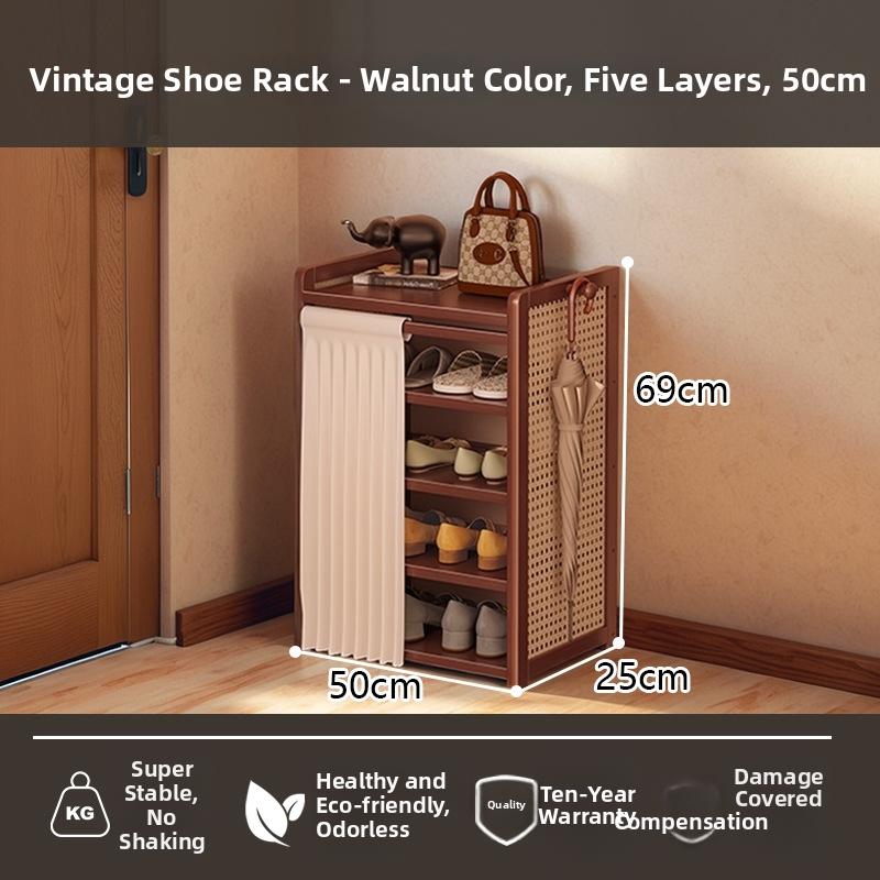 Timberra - Moonlight - MedievalGuard Narrow Shoe Rack - Entrance / Corridor / Dormitory Timberra