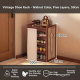 Timberra - Moonlight - MedievalGuard Narrow Shoe Rack - Entrance / Corridor / Dormitory Timberra