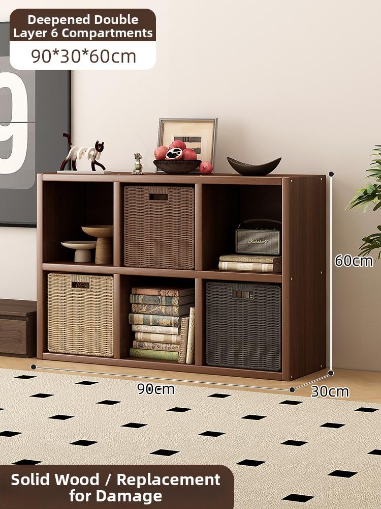 Timberra - Merry02 - LatticeWood Floor-Standing Storage Rack - Living Room Timberra