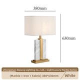 Milano Glow - Aeson - N149 - American-Style Minimalist Marble Table Lamp with Modern LED Design, Elegant Ambient Lighting for Stylish Interiors - Living Room / Bedroom / Bedside / Study Milano