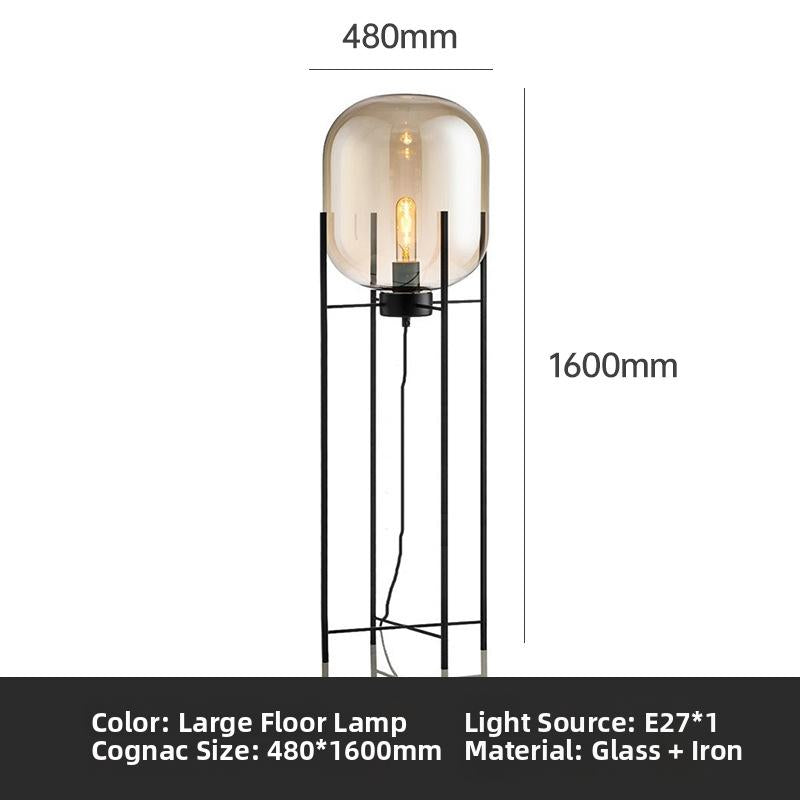 Milano Glow - Arixa - NL126 - Nordic Modern Floor Lamp with Built-in Storage, Simple Designer Lighting for Functional and Stylish Spaces - Living Room / Bedroom / Bedside / Study Milano