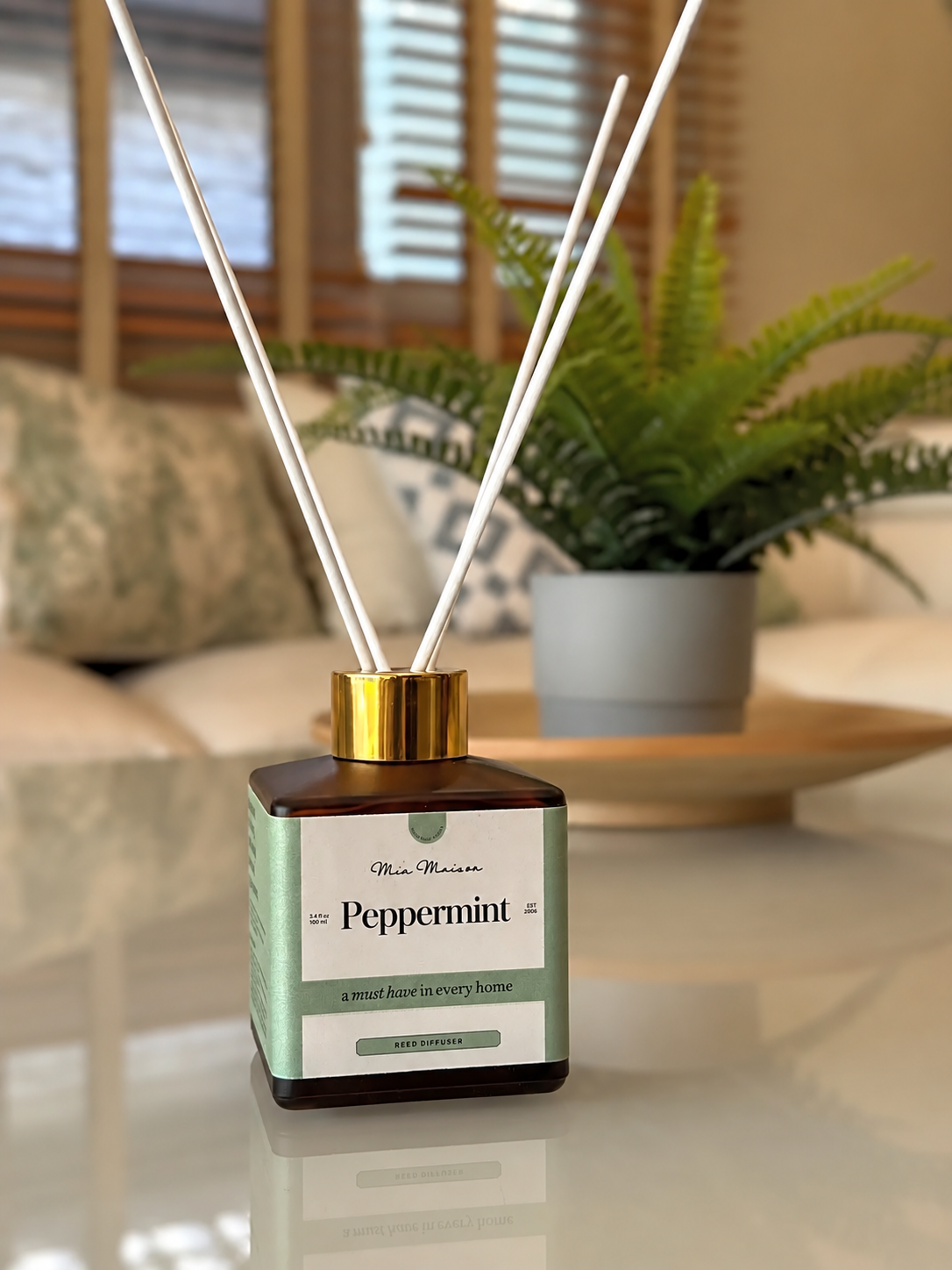 Mia Masion Reed Diffuser Square Amber 100ml Mia Maison