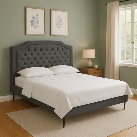 GEORGE Upholstered Bed Frame Affordahome