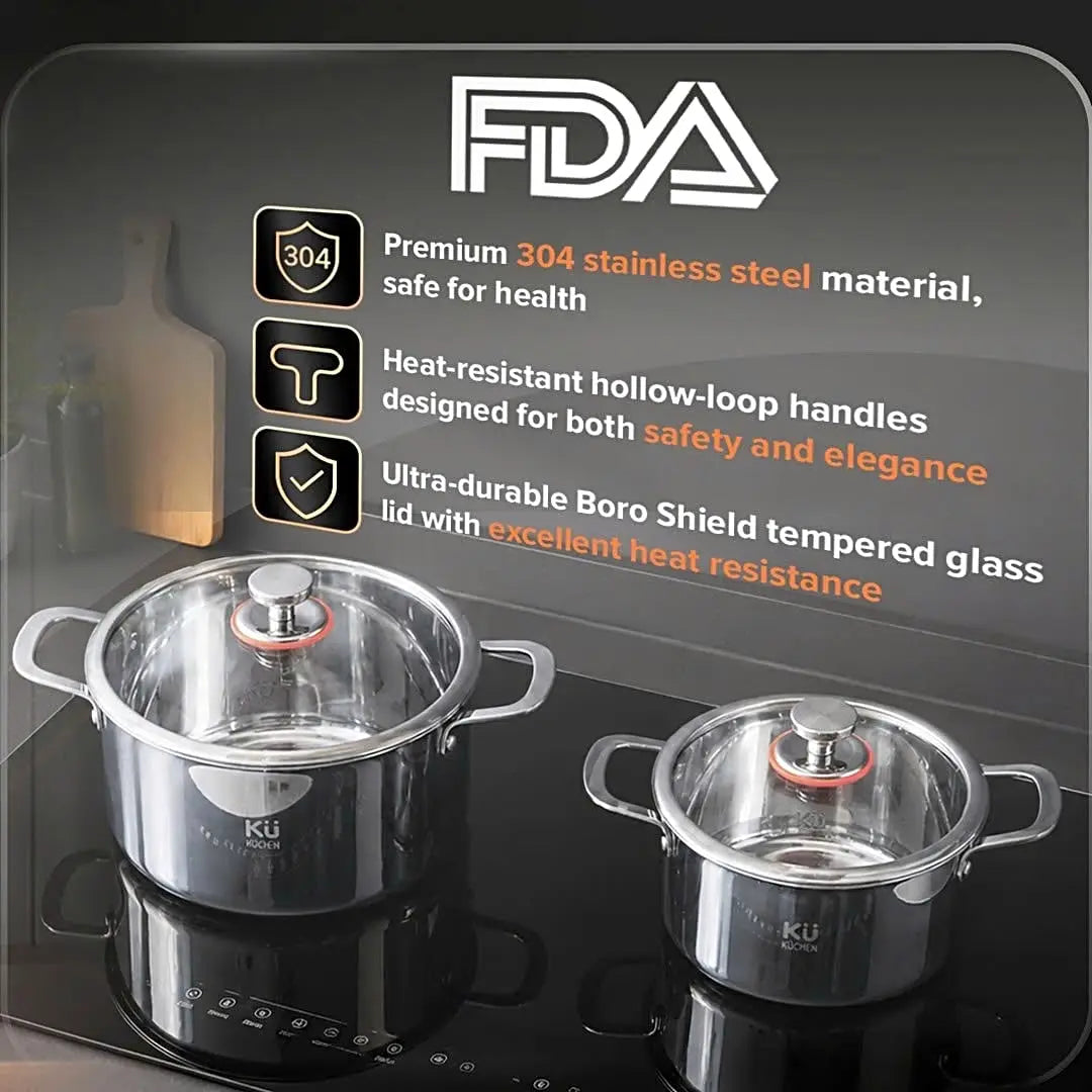 Premium Stainless Steel Cookware Set KU3325