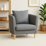 JANE 1-Seater Fabric Sofa Affordahome