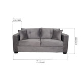 KINGSTON 2-Seater Fabric Sofa Affordahome
