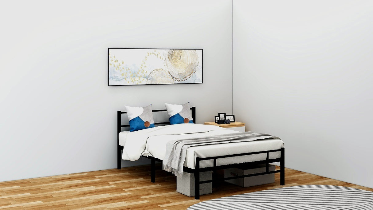 MILLER Metal Bed Frame Affordahome