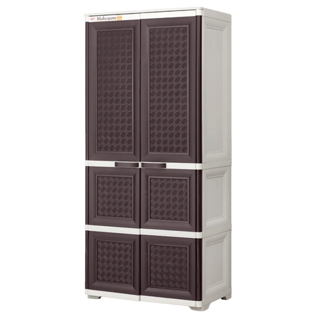 Mahogany Rattan Cabinet Zooey