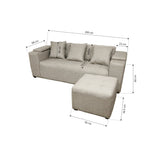 Mason Reversible Fabric Sofa Furnigo
