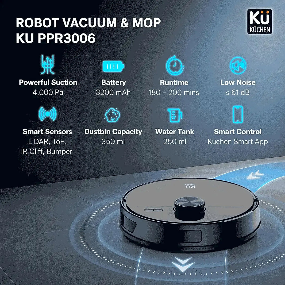 Robot Vacuum Cleaner KU PPR3006