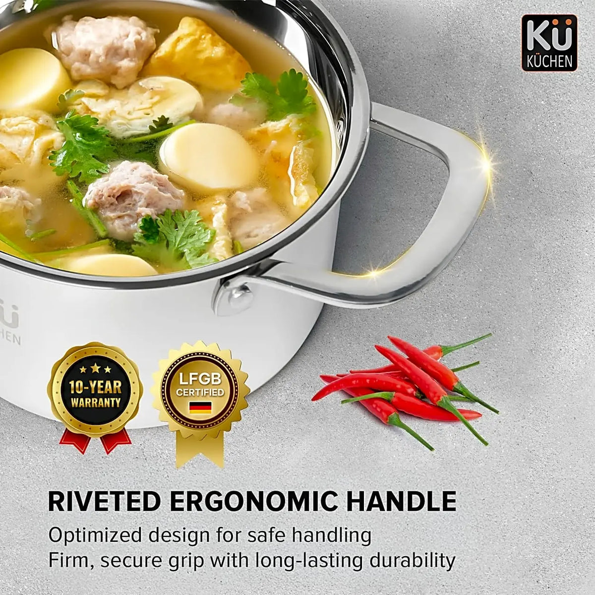 Premium Stainless Steel Cookware Set KU3325