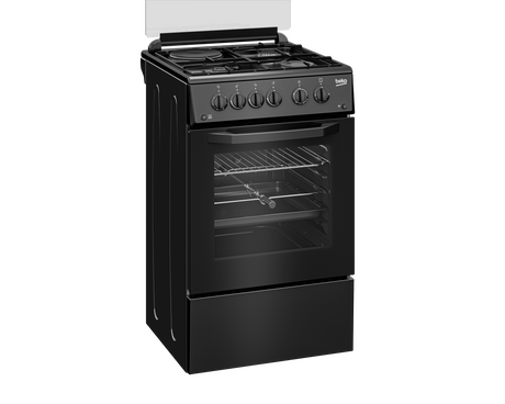 BEKO - FSGT43110GB: Freestanding Cooker (Gas, 50 cm) AF Home